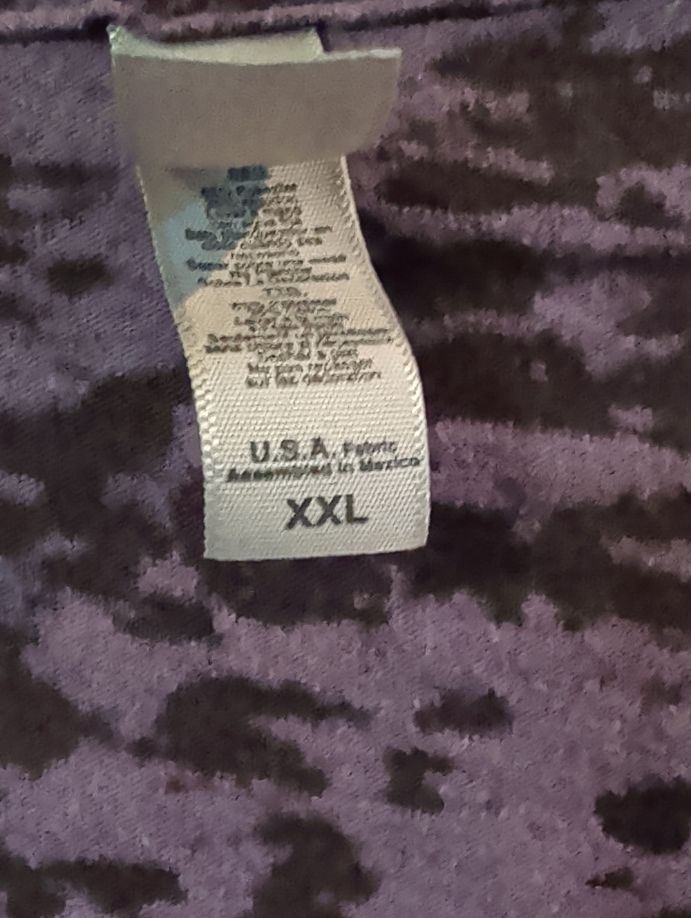 Next Level Apparel Purple Burnout 'tired as a Mother' V-Neck Tee - Picture 4 of 5